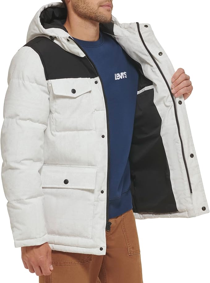 Levi's Men's Arctic Cloth Quilted Performance Parka Jacket