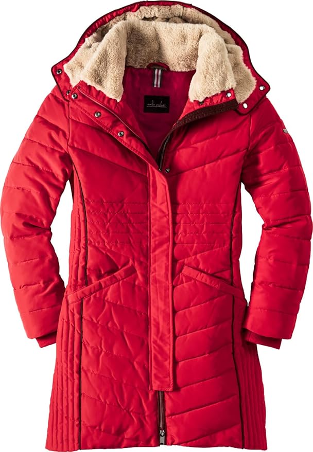 Emilia Parker Damen Wintermantel – Warm Gefütterter Parka, Lang & Tailliert mit Teddyfutter | Winterjacke – Die Linie