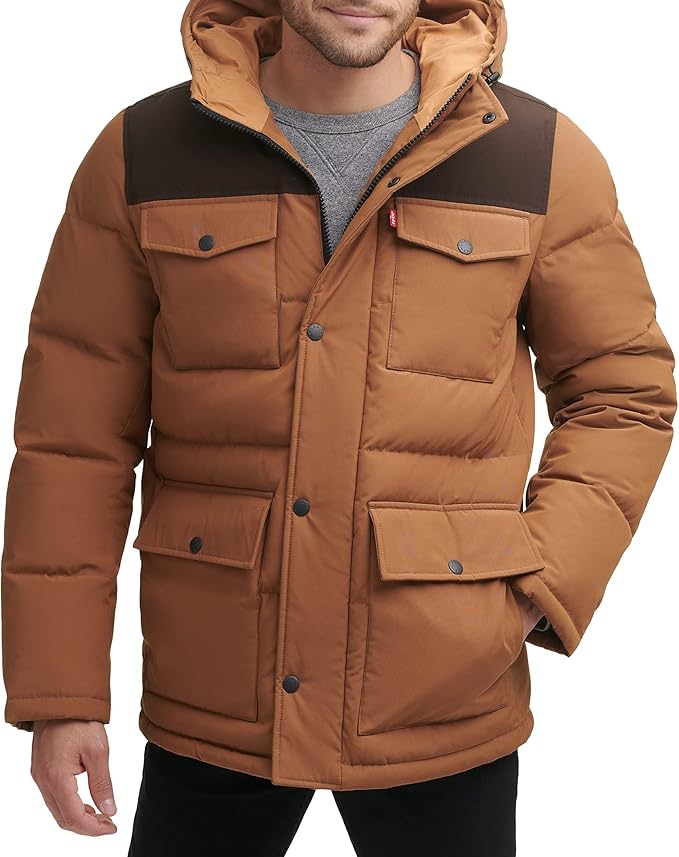 Levi's Men's Arctic Cloth Quilted Performance Parka Jacket