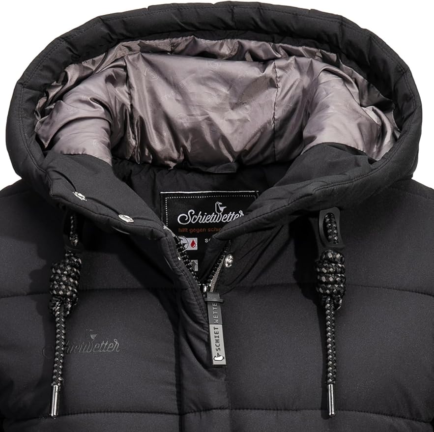 SCHIETWETTER Damen Parka Olla – Gefütterter Wintermantel in Daunen-Optik | Outdoor-Jacke & Steppmantel – Die Linie