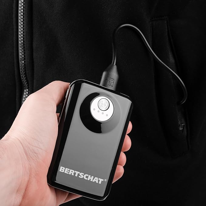 BERTSCHAT Damen Thermo-Hoodie mit 5 Heizzonen, Power Bank und 3 Heizstufen | Beheizte Kapuzenjacke – Die Linie