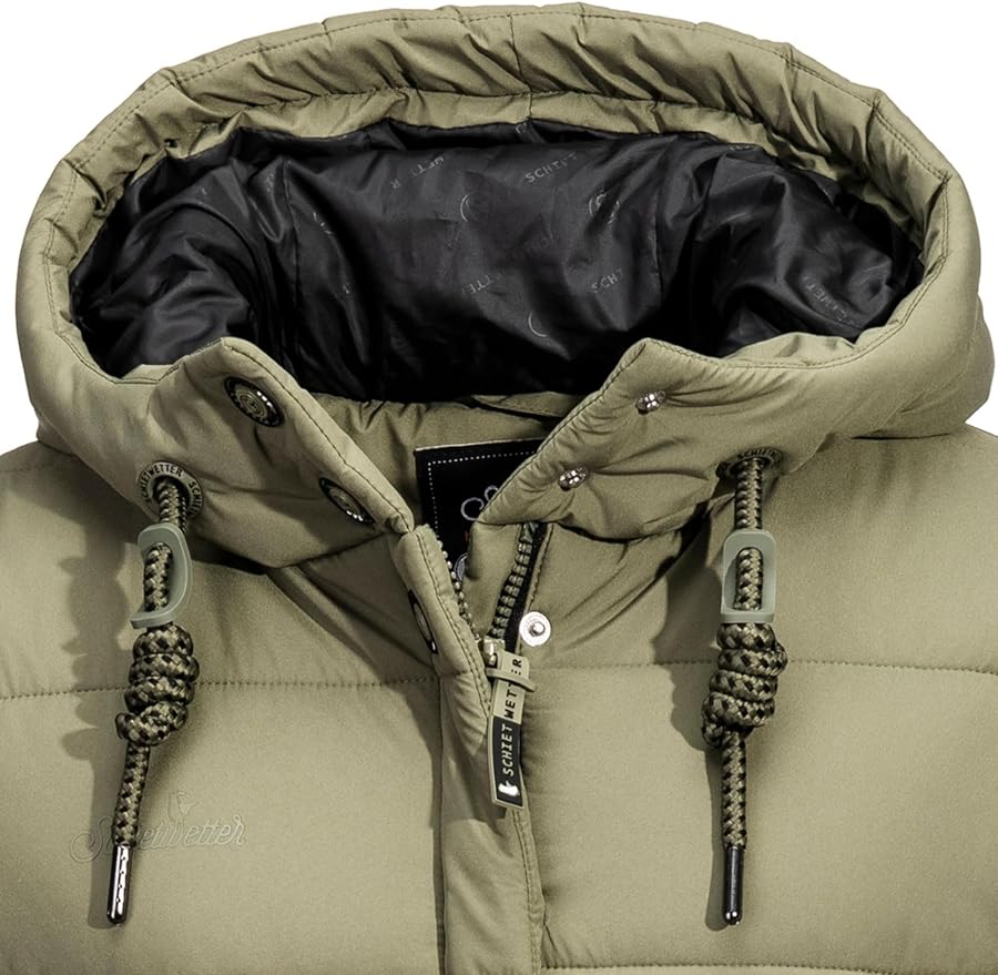 SCHIETWETTER Damen Parka Olla – Gefütterter Wintermantel in Daunen-Optik | Outdoor-Jacke & Steppmantel – Die Linie